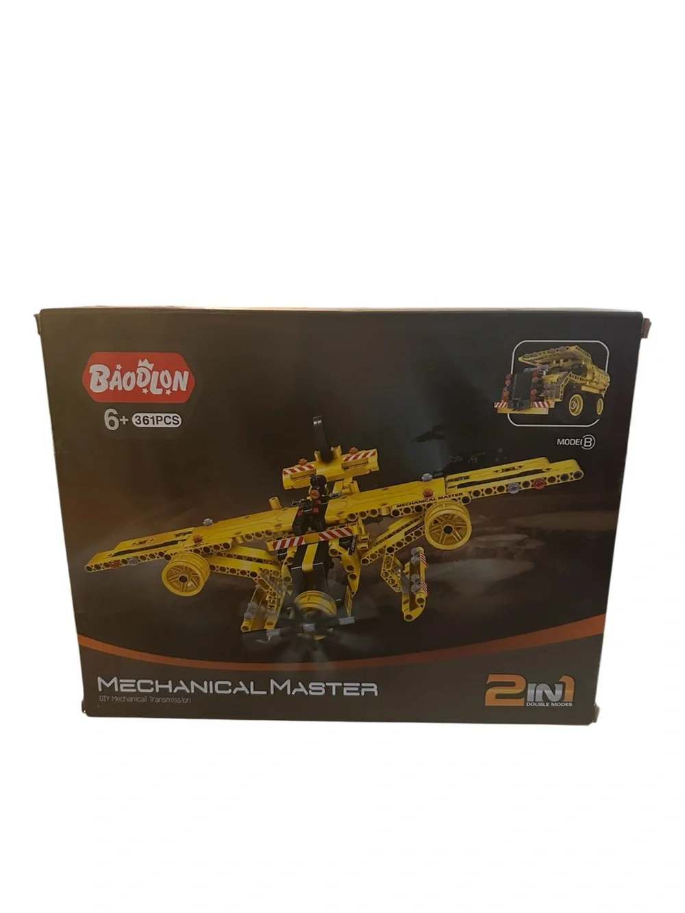 Yellow 2-in-1 Mechanical Master Building Set